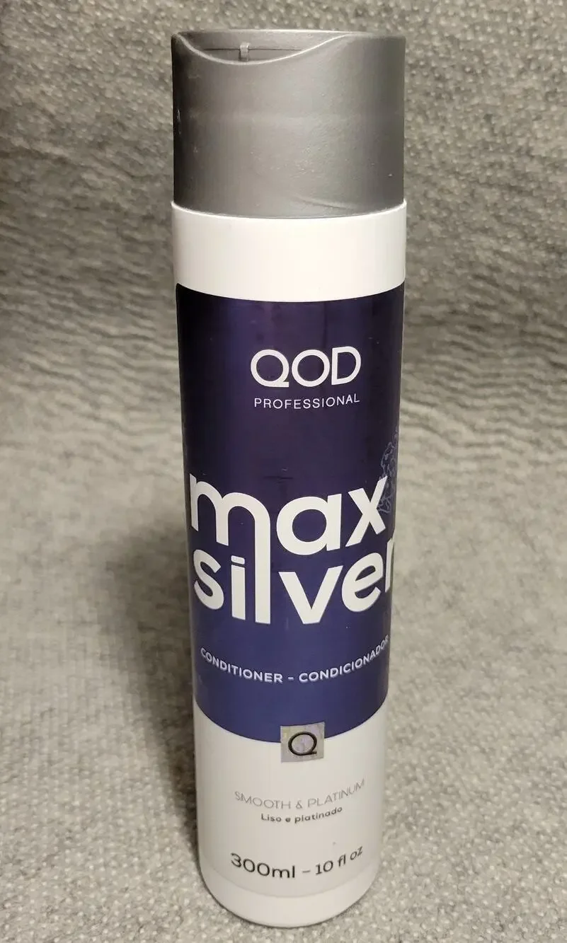 QoD Professional Max Silver Conditioner 300ml 10 fl oz Blonde Streaked Gray Hair